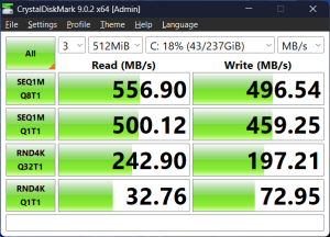 SanDisk Benchmark Results